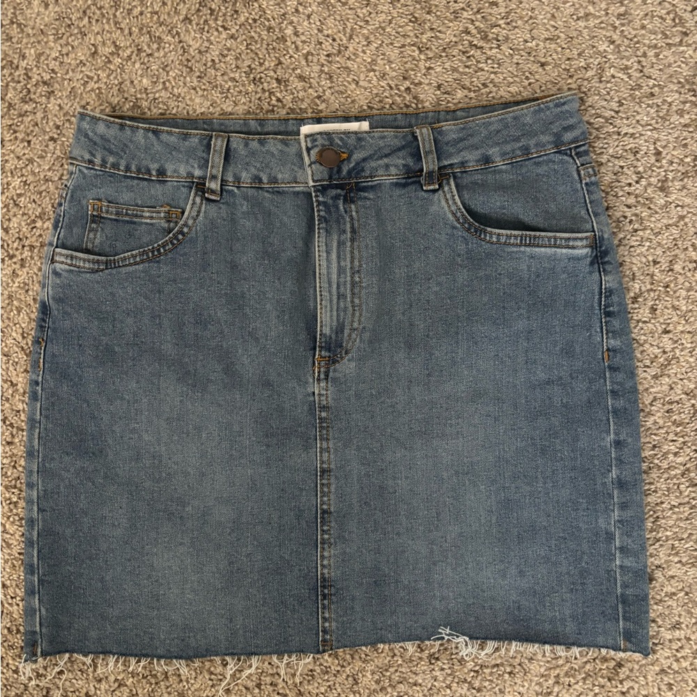 Cotton On Blue Mini Pencil Skirt Casual
